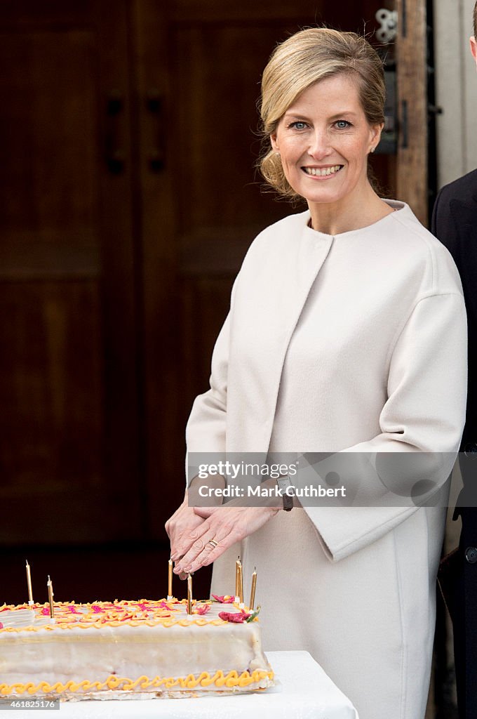 The Earl And Countess Of Wessex Attend Engagements On The 50th Birthday Of The Countess