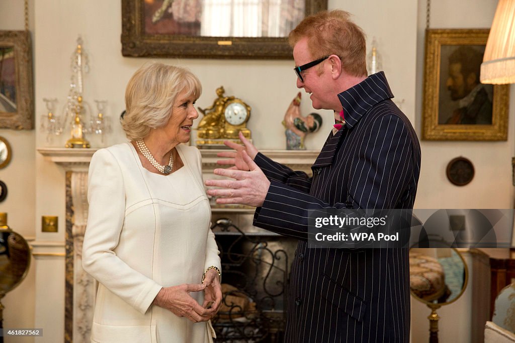 The Duchess Of Cornwall Meets Chris Evans Following Launch Of Children's Writing Competition