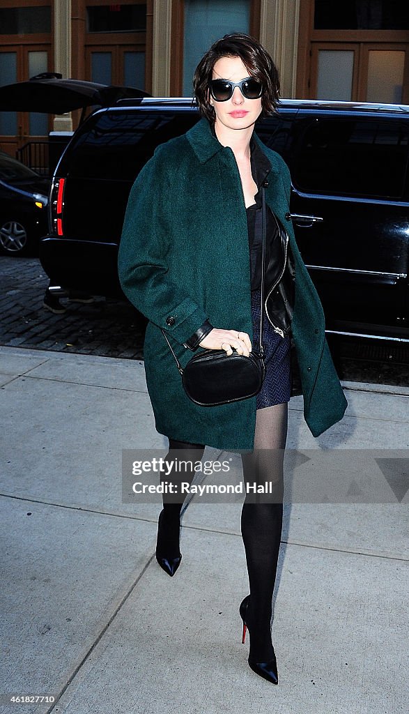 Celebrity Sightings In New York City - January 20, 2015