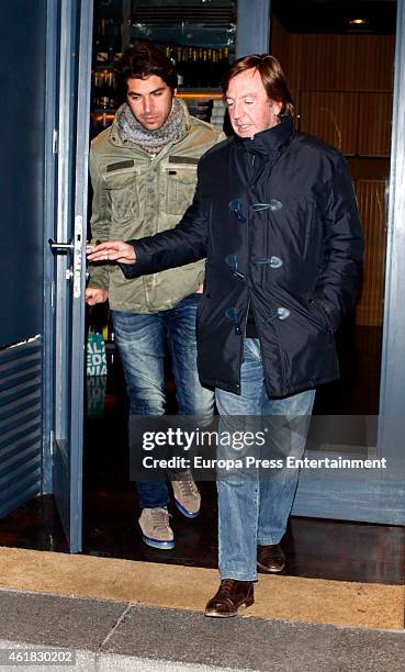 Cayetano Rivera and Curro Vazquez are seen on January 19, 2015 in Madrid, Spain.