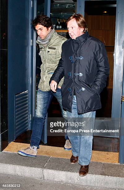 Cayetano Rivera and Curro Vazquez are seen on January 19, 2015 in Madrid, Spain.