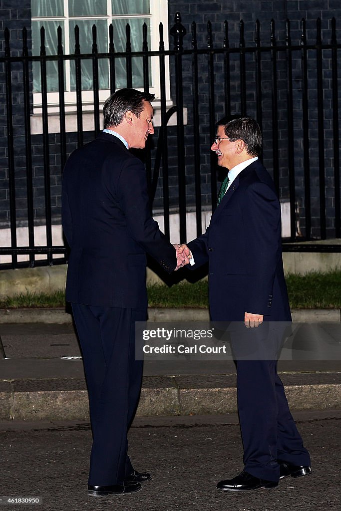 Turkey's Prime Minister Ahmet Davutoglu Meets With Prime Minister David Cameron