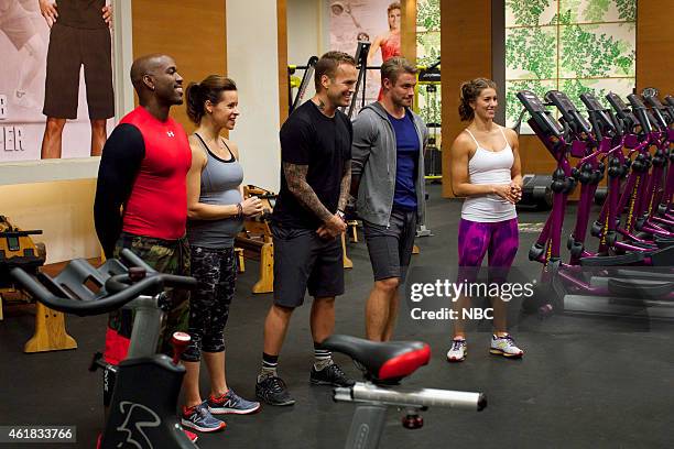 Episode 1617 -- Pictured: Dolvett Quince, Jenna Wolfe, Bob Harper, Jessie Pavelka, Jen Widerstrom --