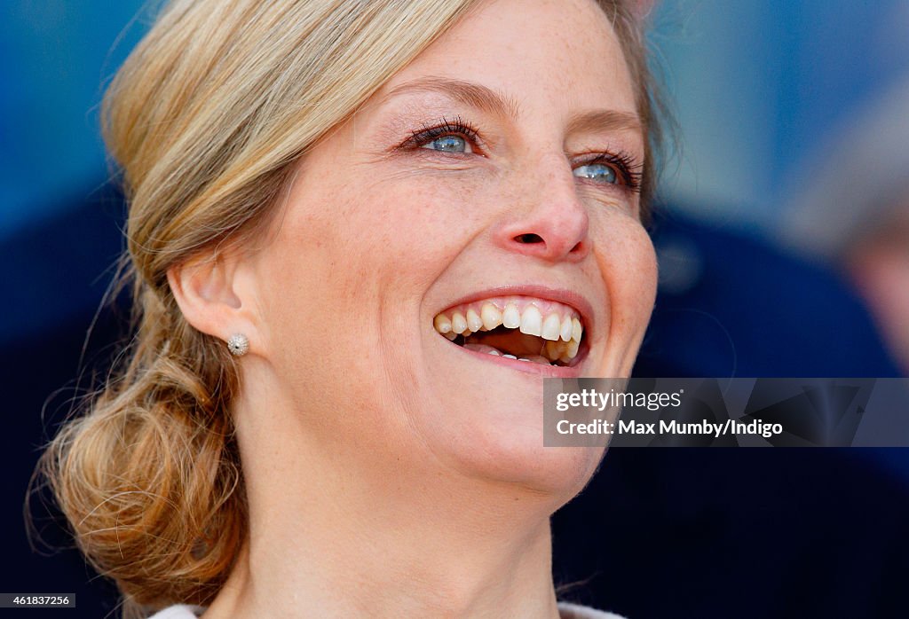 The Earl And Countess Of Wessex Attend Engagements On The 50th Birthday Of The Countess