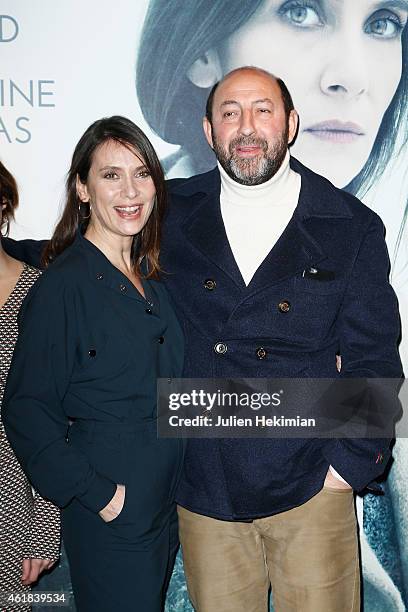 Kad Merad and Geraldine Pailhas attend 'Disparue En Hiver' Paris Premiere at UGC Cine Cite Bercy on January 20, 2015 in Paris, France.