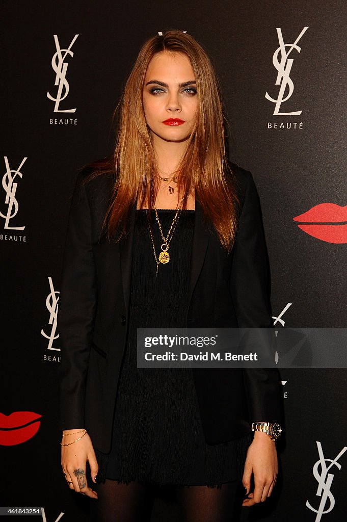 YSL Beaute 'Love Your Lips' Celebration With Cara Delevingne