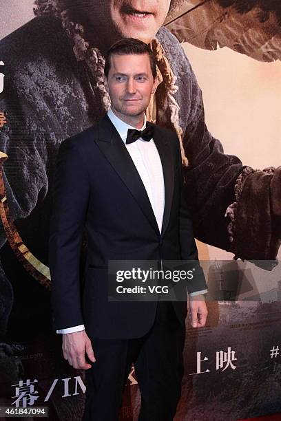 Actor Richard Armitage attends "The Hobbit: The Battle of the Five Armies" Beijing Conference on January 20, 2015 in Beijing, China.