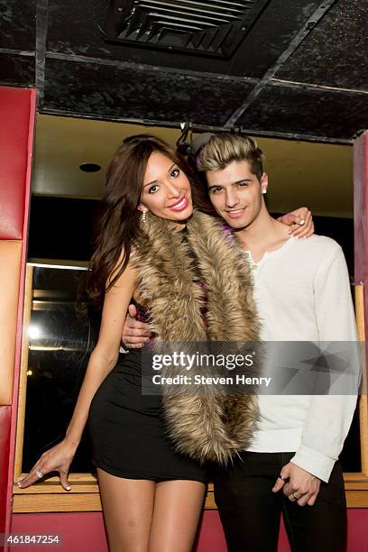 Host Farrah Abraham and Briah Bettencourt attend The Scene on January 17, 2015 in Commack, New York.