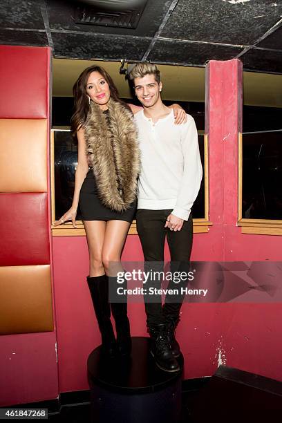 Host Farrah Abraham and Briah Bettencourt attend The Scene on January 17, 2015 in Commack, New York.