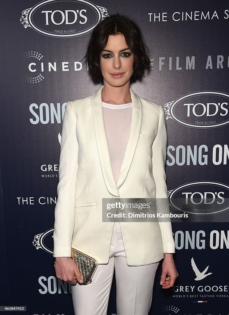 The Cinema Society & Tod's Host The Premiere Of The Film Arcade & Cinedigm's "Song One"