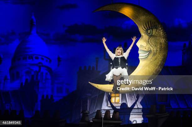 Chantal Goya performs at Palais des Congres on January 11, 2014 in Paris, France.