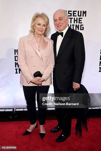 Candice Bergen and Marshall Rose attend the Museum of The Moving Image honors Julianne Moore at 583 Park Avenue on January 20, 2015 in New York City.