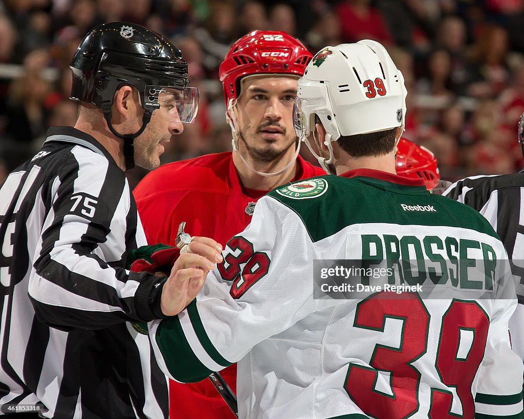 Minnesota Wild v Detroit Red Wings