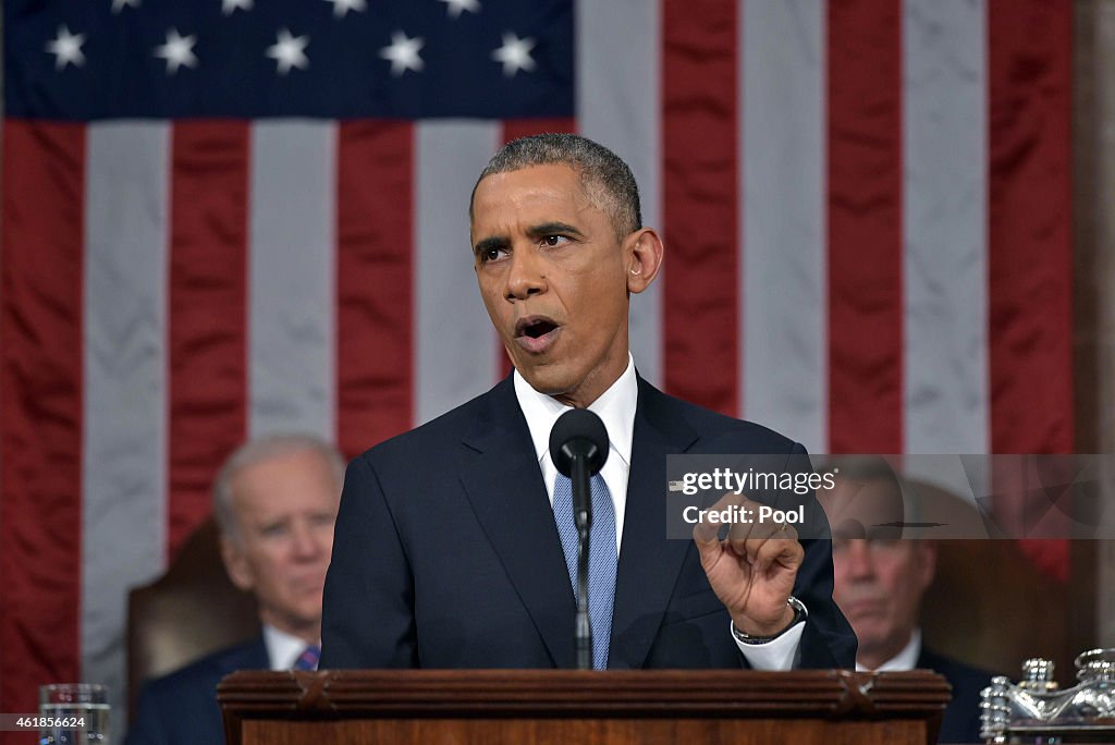 President Obama Delivers State Of The Union Address