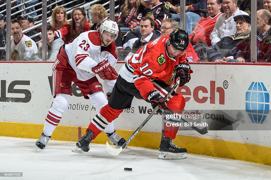 Arizona Coyotes v Chicago Blackhawks