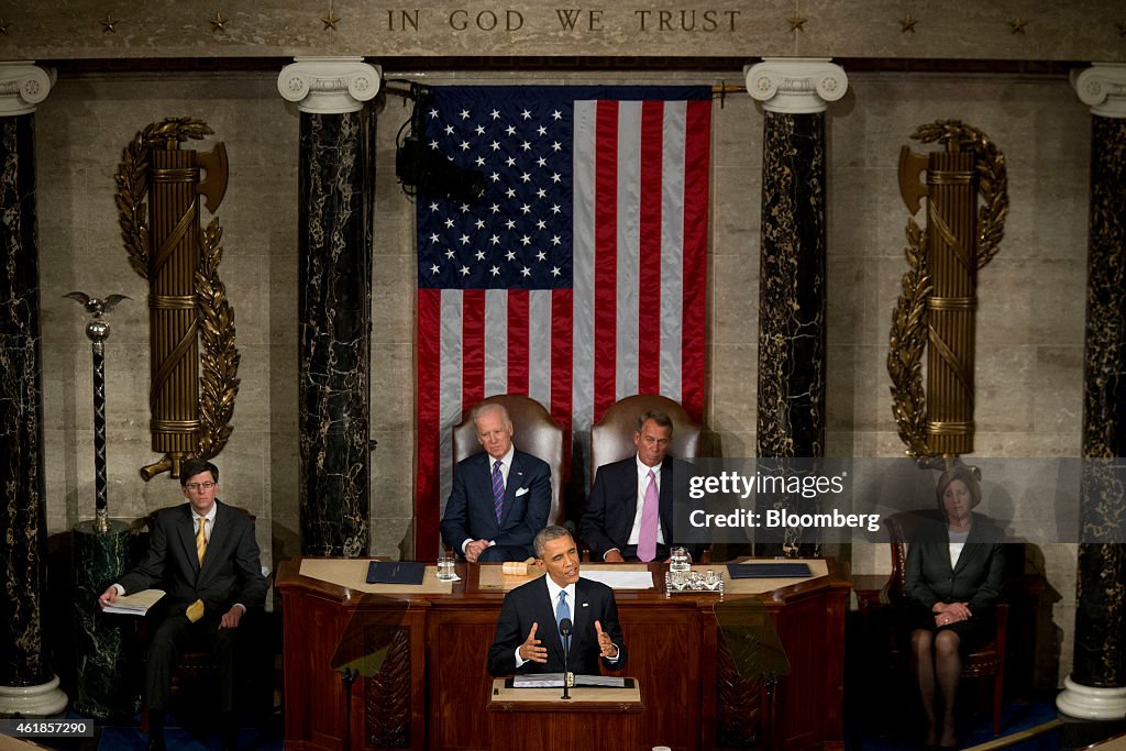 President Obama Delivers The State Of The Union Address