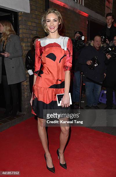 Tamsin Egerton attends the YSL Beaute: YSL Loves Your Lips party at The Boiler House,The Old Truman Brewery, on January 20, 2015 in London, England.