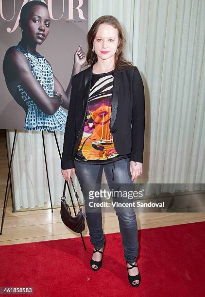 Actress Thora Birch attends the DuJour Magazine celebrates great performances issue featuring "12 Years A Slave" Golden Globe Nominee Lupita Nyong'o...