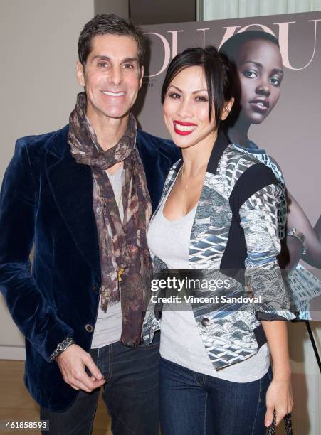 Musician Perry Farrell and wife Etty Farrell attend the DuJour Magazine celebrates great performances issue featuring "12 Years A Slave" Golden Globe...