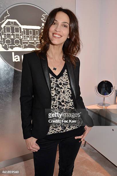 Linda Hardy attends 'La Prairie' Shop Opening Party at La Prairie Saint Honore on January 20, 2014 in Paris, France.