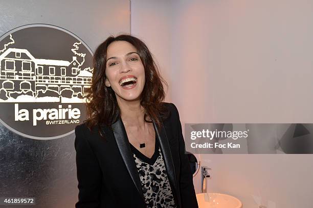 Linda Hardy attends 'La Prairie' Shop Opening Party at La Prairie Saint Honore on January 20, 2014 in Paris, France.