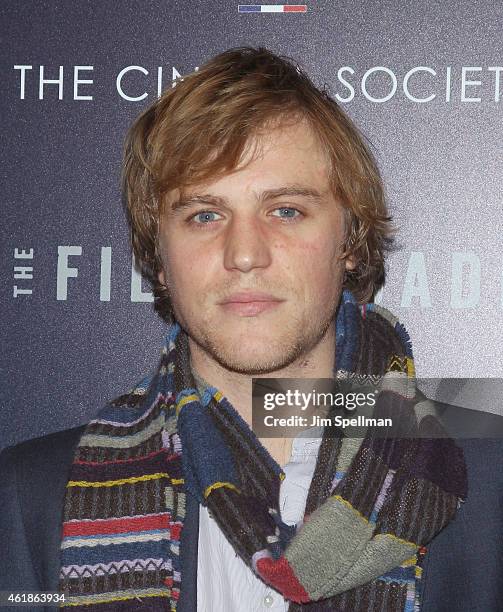 Musician/actor Johnny Flynn attends The Cinema Society & Tod's host the premiere of the Film Arcade & Cinedigm's "Song One" at Landmark's Sunshine...