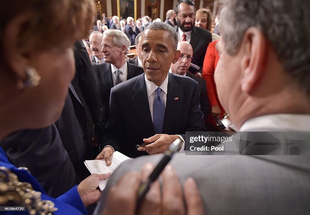 President Obama Delivers State Of The Union Address