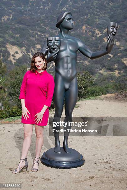 Julie Lake attends the 21st annual SAG Awards 'Actor' visits the Hollywood Sign event on January 20, 2015 in Hollywood, California.