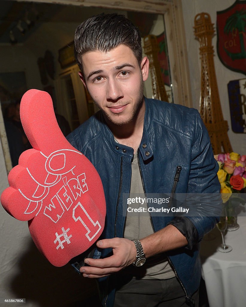 Nick Jonas #1 At Top 40 Radio Celebration Party