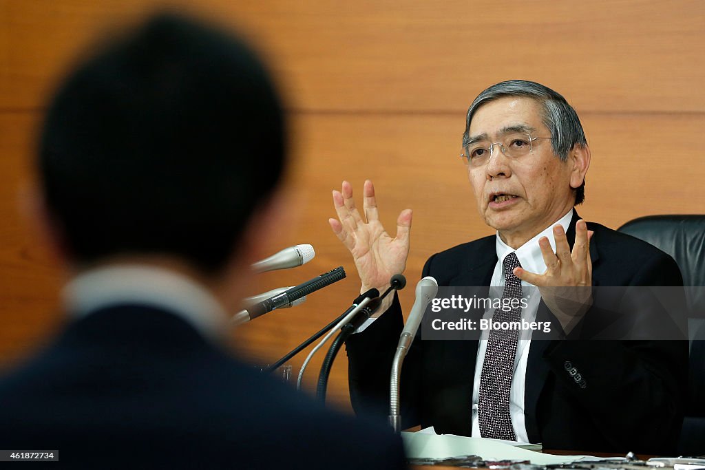 Bank Of Japan Governor Haruhiko Kuroda News Conference