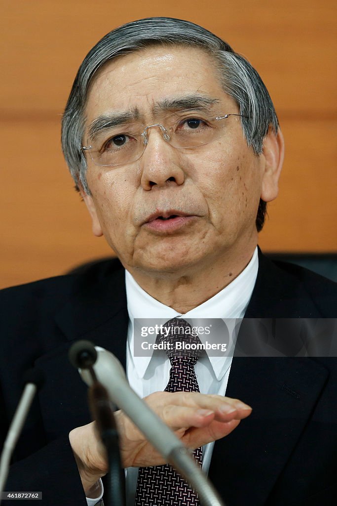 Bank Of Japan Governor Haruhiko Kuroda News Conference