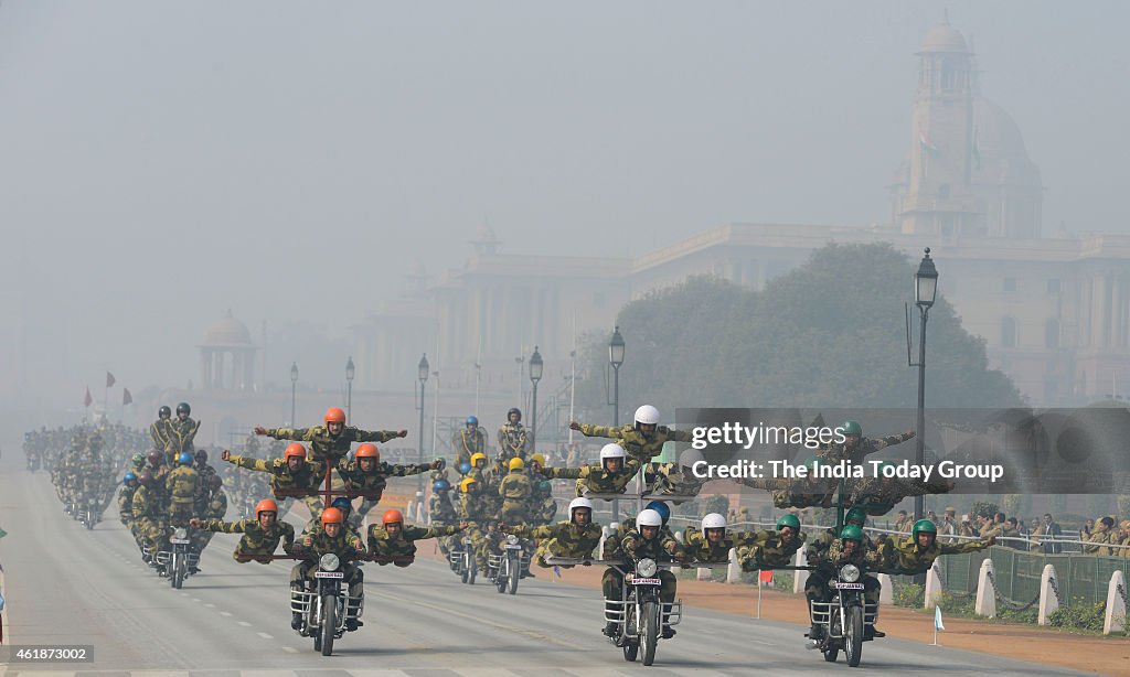 Republic day parade rehearsal