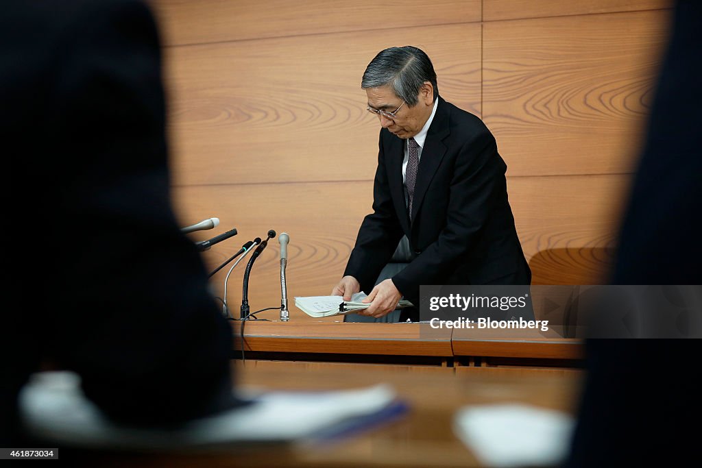 Bank Of Japan Governor Haruhiko Kuroda News Conference