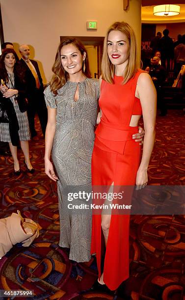 Actresses Annie Costner and her sister actress Lily Costner arrive at the premiere of Relativity Media's "Black Or White" at the Regal Cinemas L.A....