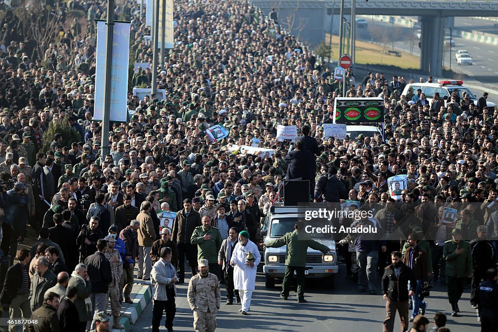 Funeral ceremony of Iranian Revolutionary Guard commander General Mohammed Ali Allahdadi