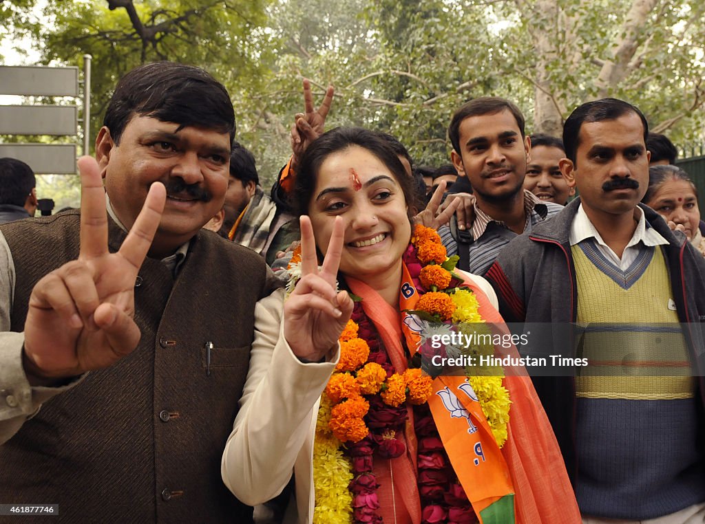 Candidates File Nomination Papers For Delhi Assembly Elections