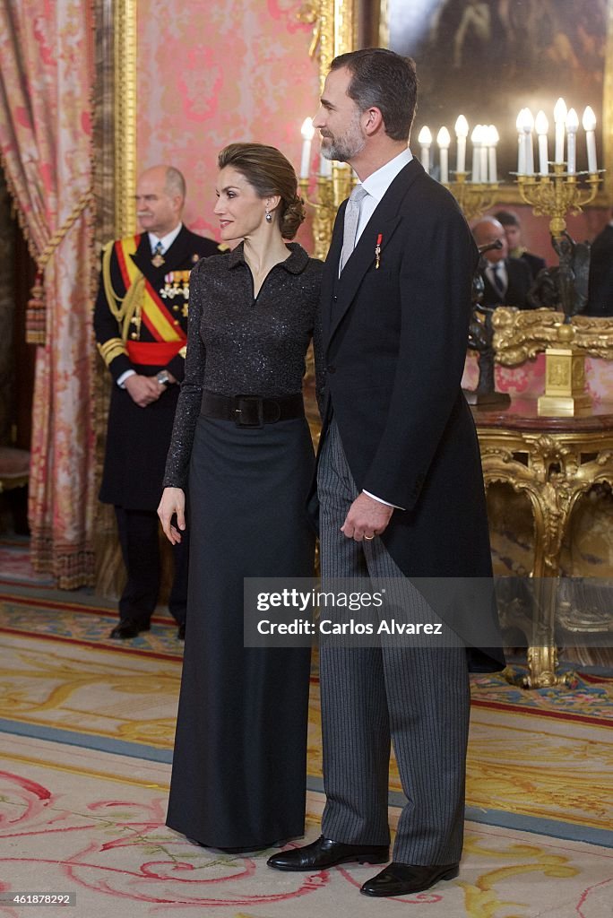 King Felipe VI of Spain Receive New Ambassadors in Madrid