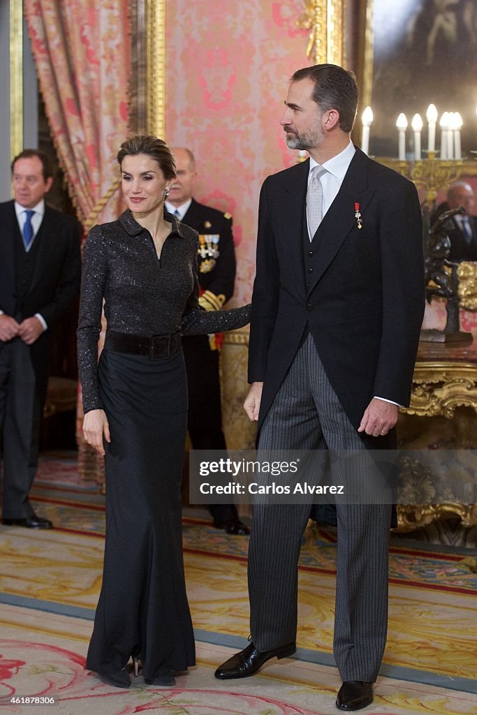 King Felipe VI of Spain Receive New Ambassadors in Madrid