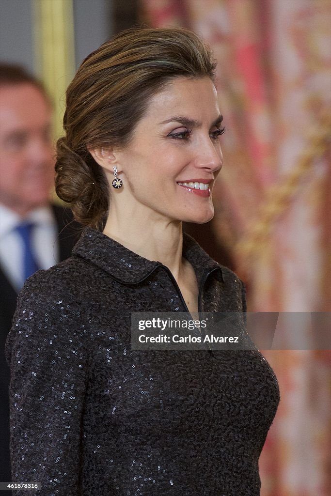 King Felipe VI of Spain Receive New Ambassadors in Madrid