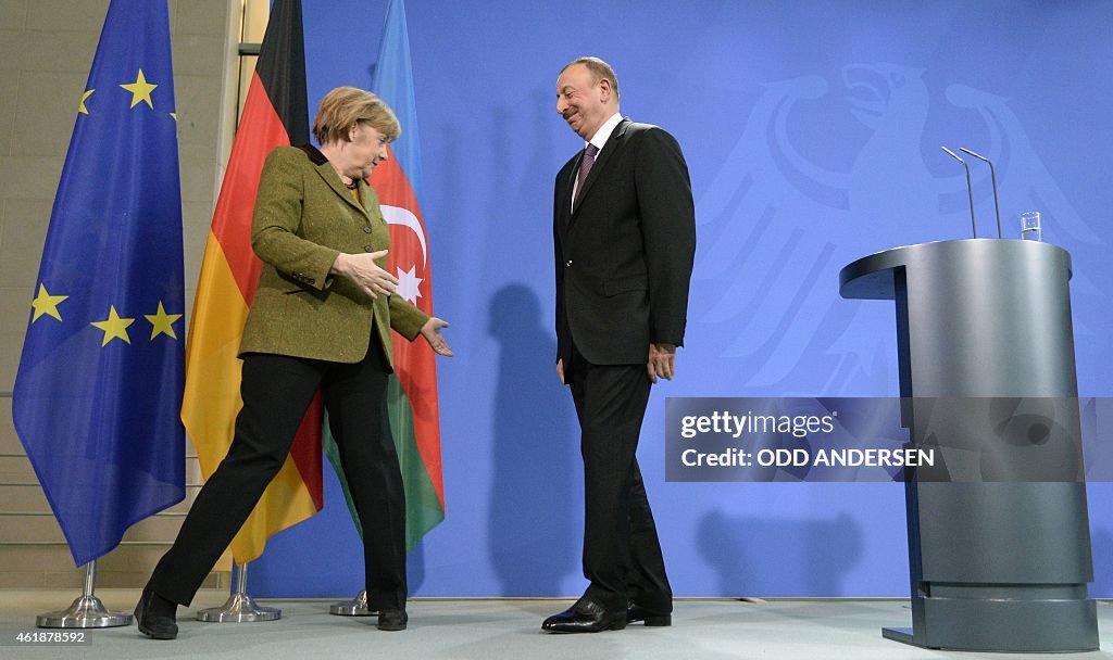 GERMANY-AZERBAIJAN-DIPLOMACY-MERKEL-ALIYEV