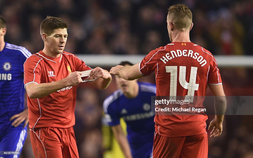 Liverpool v Chelsea - Capital One Cup Semi-Final: First Leg