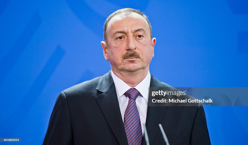 Azerbaijani President Aliyev Meets With Merkel In Berlin