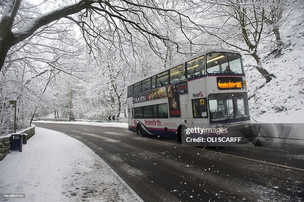 BRITAIN-WEATHER-SNOW