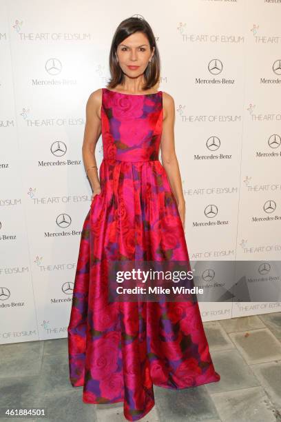 Actress Finola Hughes attends The Art of Elysium's 7th Annual HEAVEN Gala presented by Mercedes-Benz at Skirball Cultural Center on January 11, 2014...