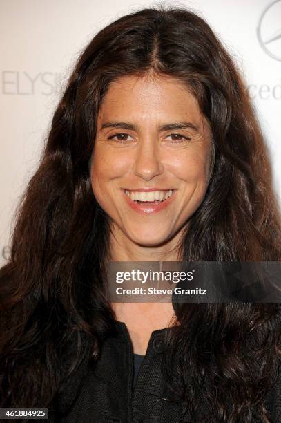 Director Francesca Gregorini arrives at The Art of Elysium's 7th Annual HEAVEN Gala presented by Mercedes-Benz at Skirball Cultural Center on January...