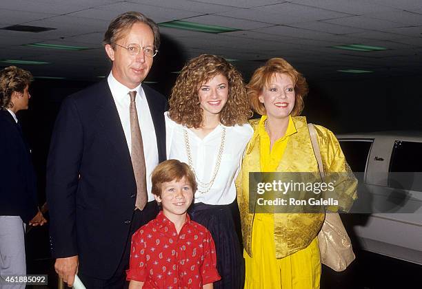 Actor Max Wright, actress Andrea Elson, actress Anne Schedeen and actor Benji Gregory attend the NBC Television Affiliates Party on June 2, 1987 at...