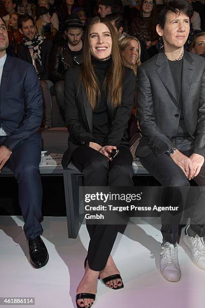 Dree Hemingway attends the Paper London presented by Mercedes-Benz and Elle show during the Mercedes-Benz Fashion Week Berlin Autumn/Winter 2015/16...