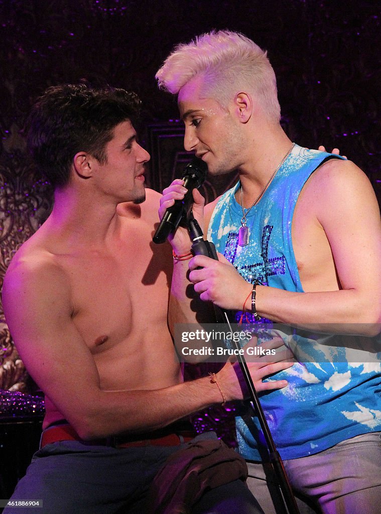 Zach Rance Short Less Zach Rance and Frankie J Grande perform in Grande's new show