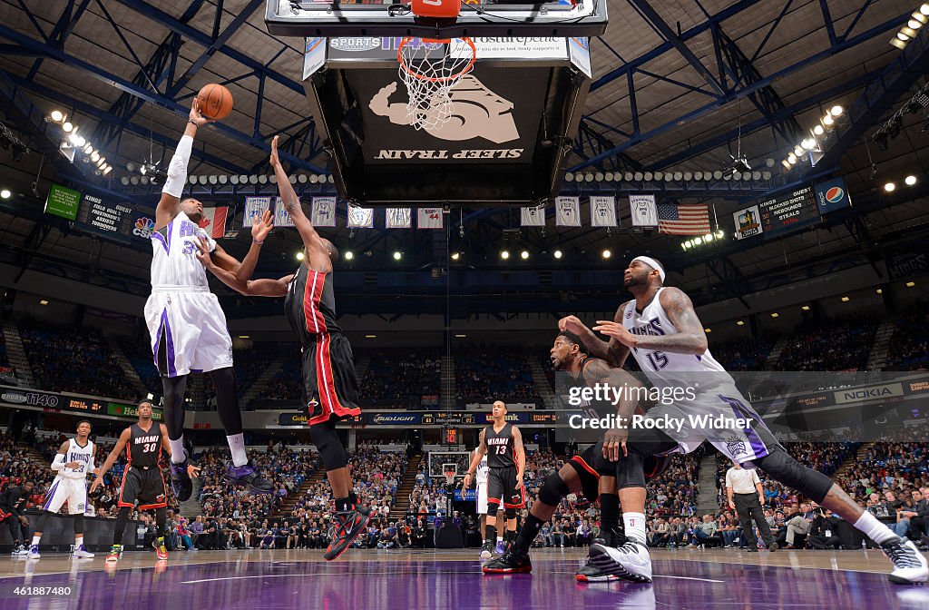 Miami Heat v Sacramento Kings