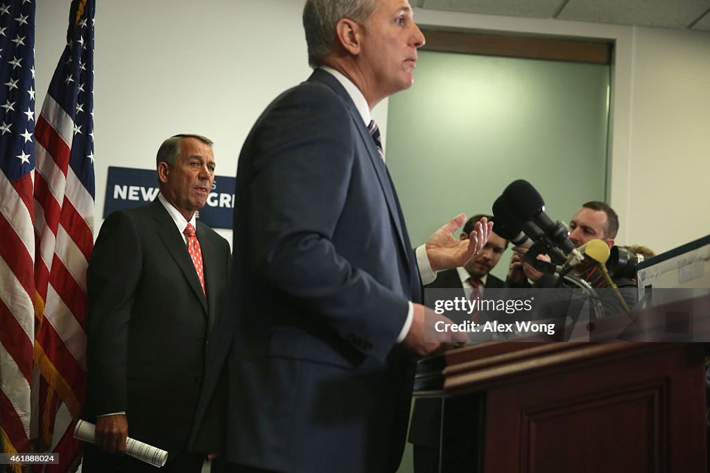 House Republican Leadership Holds News Conference After Party Conference Meeting